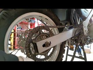 6# rear wheel assembly and tensioning, filter assembly, and light alloy chain guard bmw f650gs